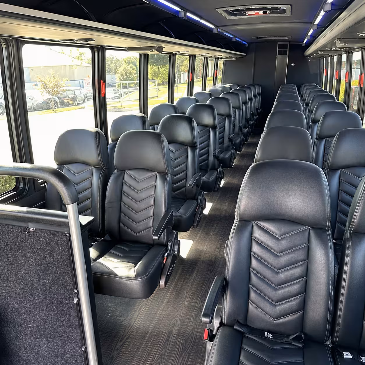 28 passenger minibus interior