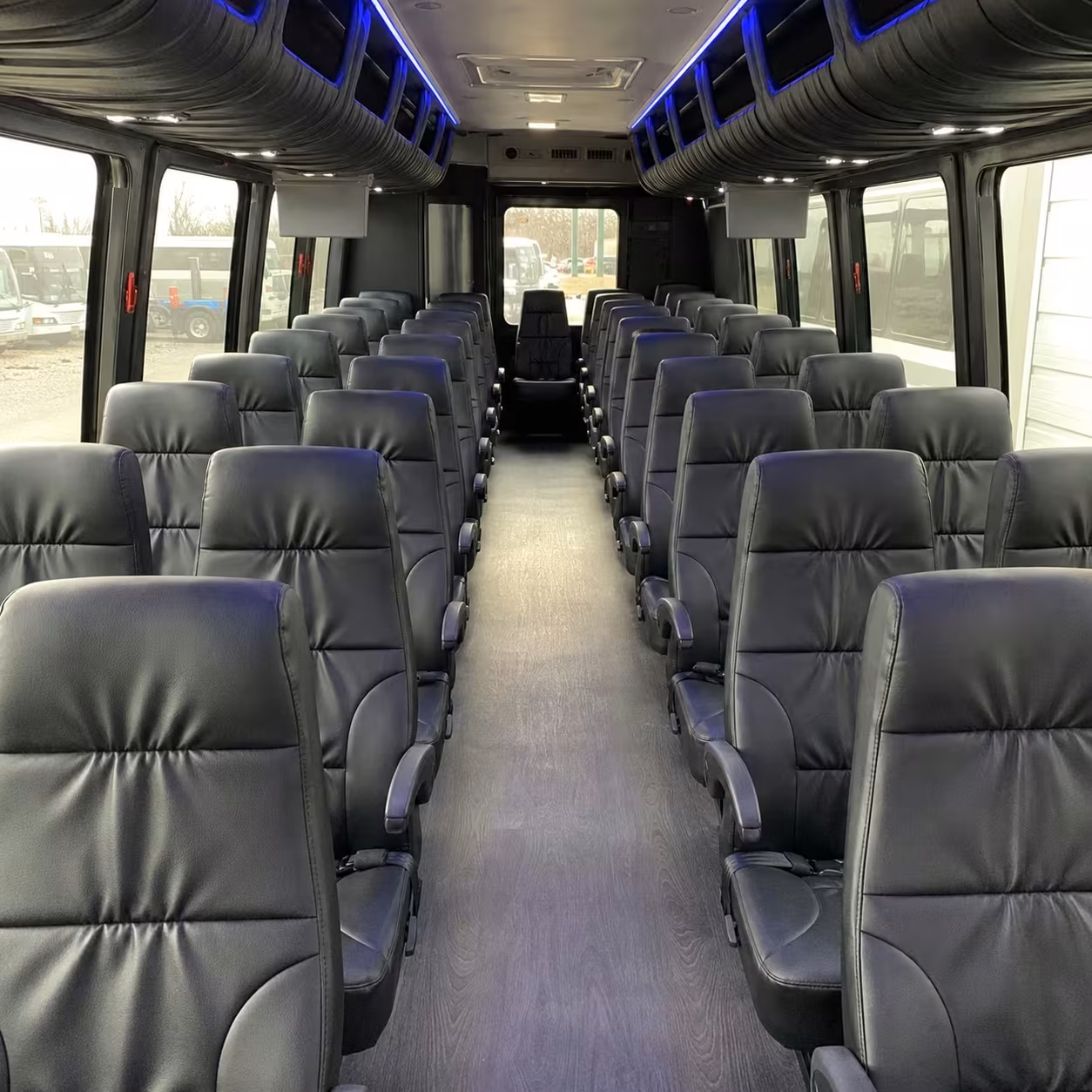 30 passenger minibus inside