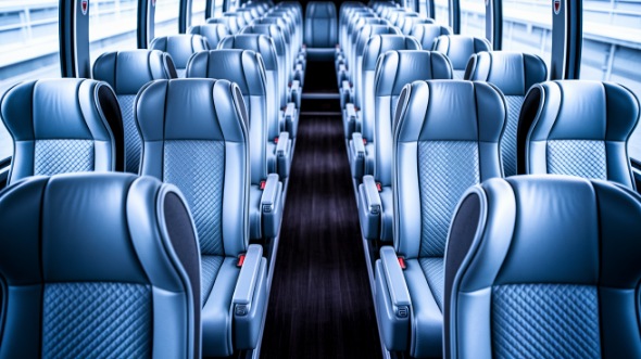 56 passenger charter bus interior palm bay