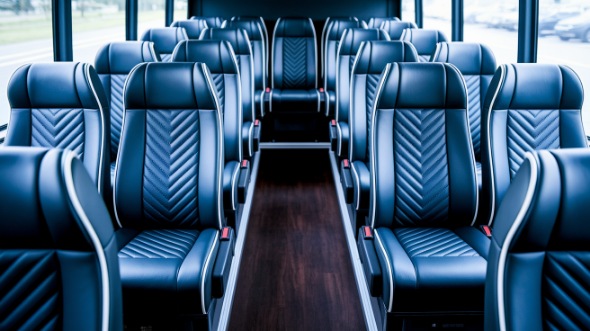 palm bay 15 passenger minibus inside