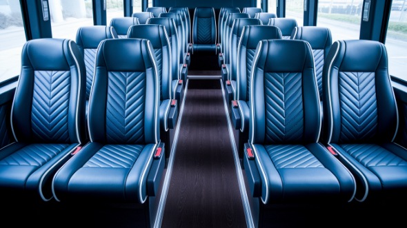palm bay 18 passenger minibus inside