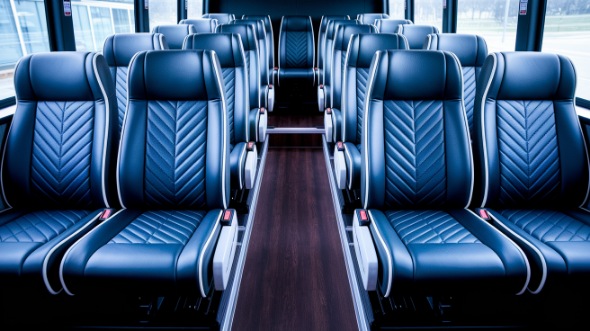 palm bay 25 passenger minibus inside