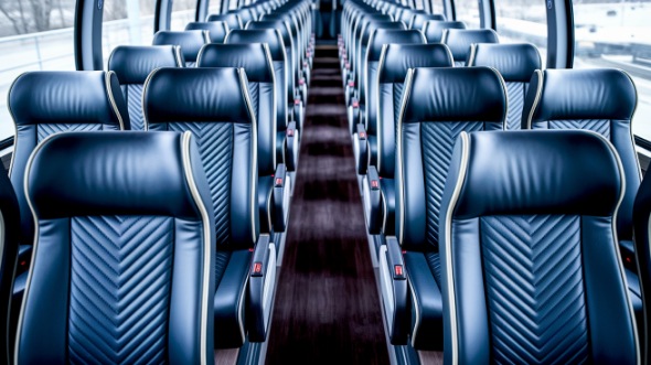palm bay 50 passenger charter bus inside