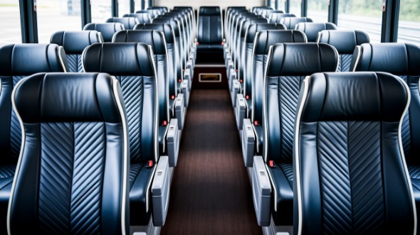 palm bay 54 passenger charter bus inside