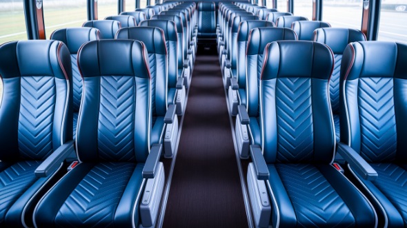 palm bay 55 passenger charter bus inside