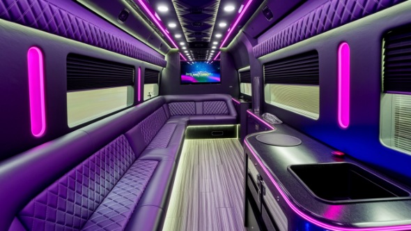 sprinter limo rental interior palm bay